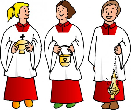 Responsabilidade dos coroinhas